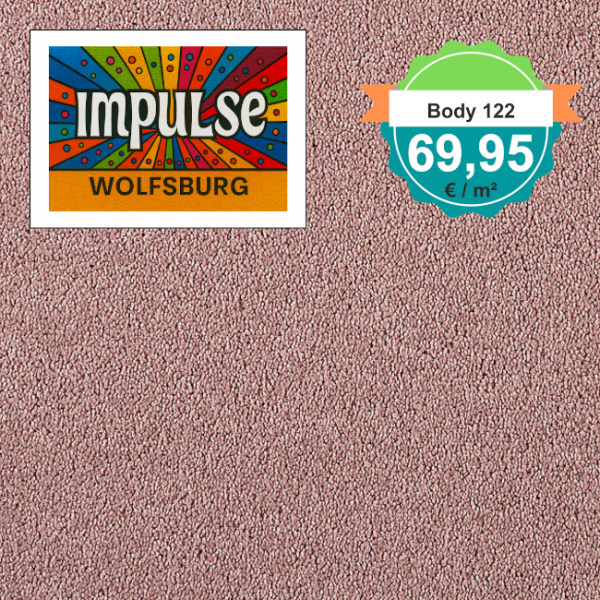 Girloon Body Teppichboden fraise – Draufsicht